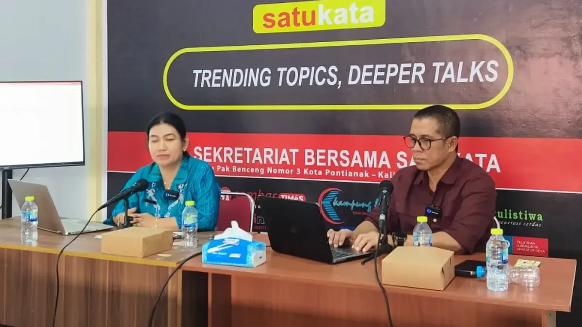 Forum Group Discussion bertema 'Kolaborasi Publik Mendorong Investasi Inklusif dan Berkelanjutan di Kalbar yang digelar Sekber Satu Kata, pada Kamis (8/10).