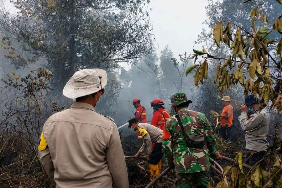 Satpol PP Kalbar dan Manggala Agni