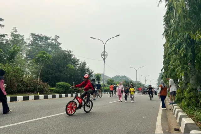 CFD Pontianak Dibuka Lagi, Warga Kembali Nikmati Olahraga dan Kuliner UMKM