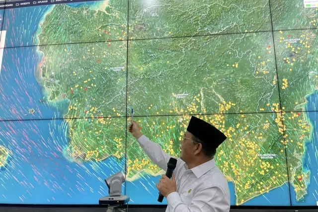 62 Titik Panas Terdeteksi di Kalbar, Kayong Utara Catat 3 Titik